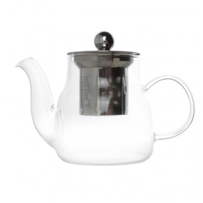 BonBistro DianaTeapot 0.35l glass with strainer and cover ss