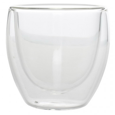 BonBistro Dobble Mocha cup 0.13l unhandled double wall glass