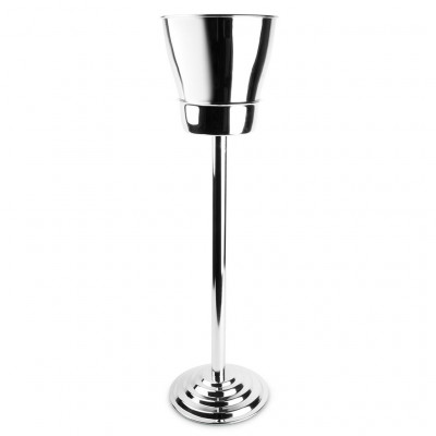 BonBistro Paladin Champagne cooler 22xH82cm with stand ss mirror