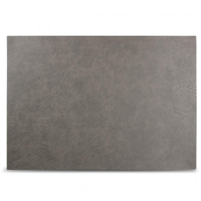 Bonbistro Placemat 43x30cm leather look grey Layer