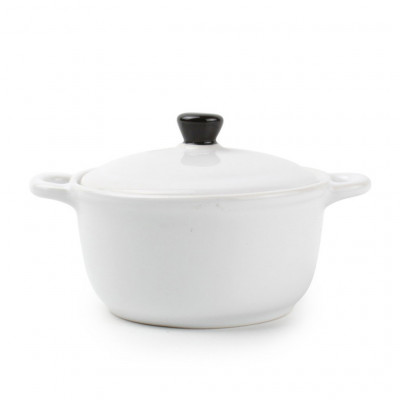 BonBistro Teglia Baking dish with lid 10xH5.5cm round white