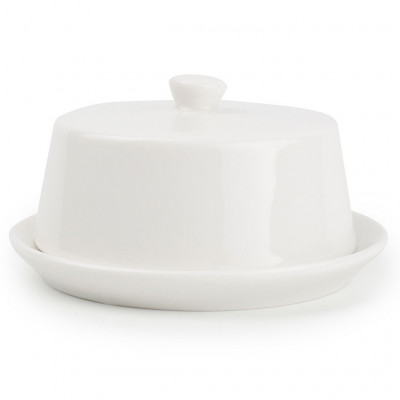 Bonbistro Butter dish 8,5xH3,5cm white Eon