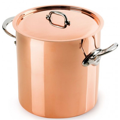 Mauviel M´150s soup pot with lid ø24cm 11l