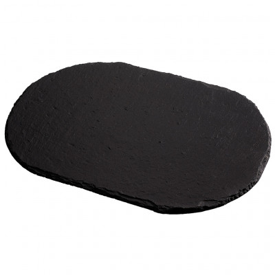 Lupeck slate rounded plate simple ø30x20cm