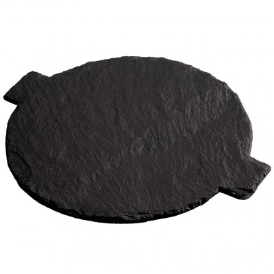 Lupeck slate round plate with handles simple ø30cm