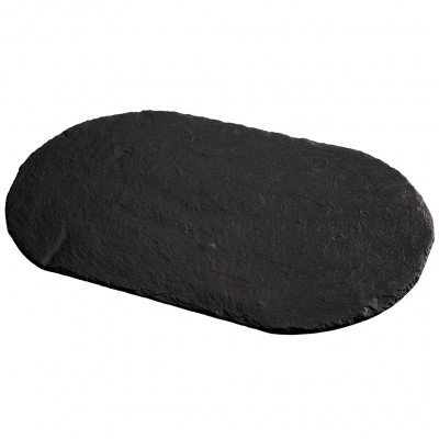 Lupeck slate rounded plate simple ø40x25cm