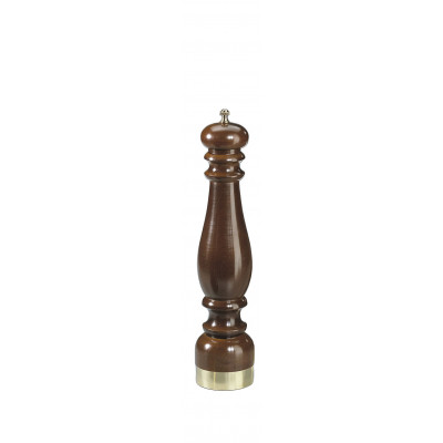 Chiarugi Pepper mill Walnut Color, Polished and Lacquered Brass