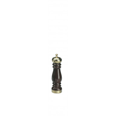 Chiarugi Pepper mill Mahogany Color, Polished and Lacquered Brass