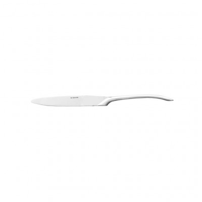 La Tavola NEW WAVE Dessert knife, solid handle, serrated blade polished stainless steel