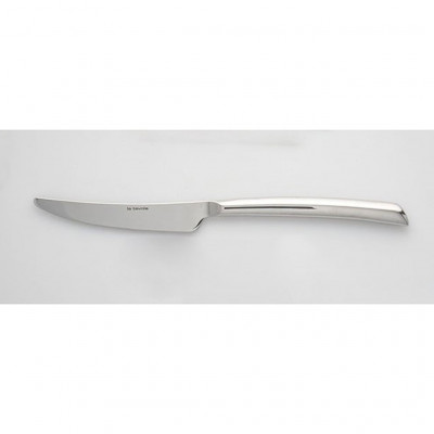 La Tavola CURVA Dessert Knife, solid handle, serrated blade polished stainless steel