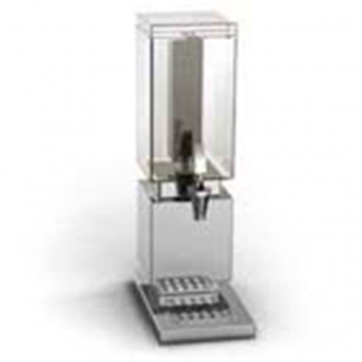 La Tavola Methacrylate Juice dispenser with insert for ice, Mirror INOX 18/10 base