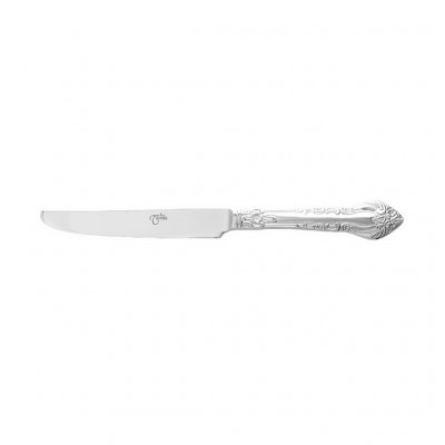 La Tavola CARMEN Table knife, solid handle, serrated blade polished stainless steel