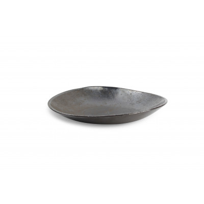 CHIC Deep plate 28,5XH6cm charcoal Cala