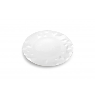 CHIC Plate 28cm white Facet