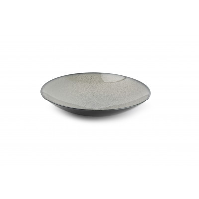 Deep plate 24xH5cm grey Ash
