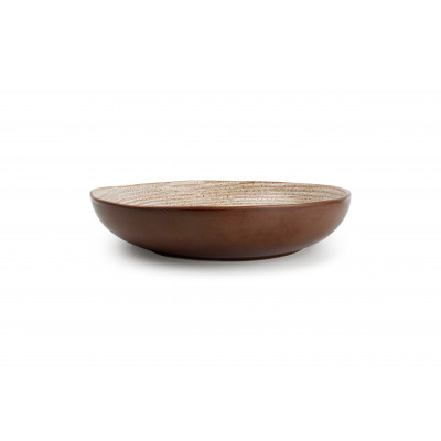 Bowl 30cm brown Whirl