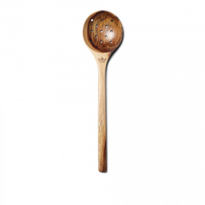 Dutch Deluxes Wooden Utensil Skimmer Spoon ACACIA