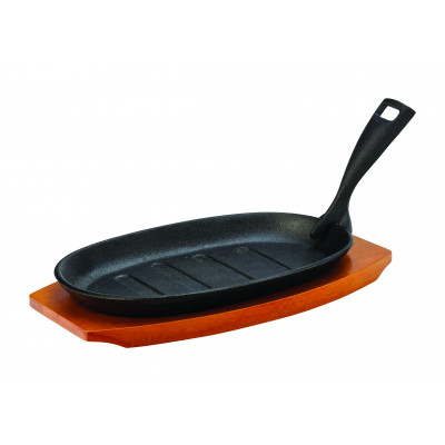 Utopia Sizzle Platter 9.5" (24cm) - with Wooden Base