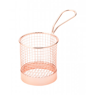 Utopia Copper Round Service Basket 3.5" (9cm)