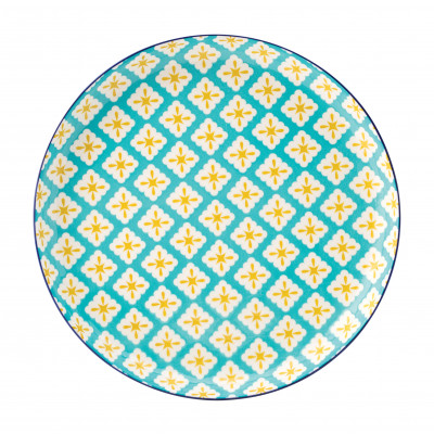 Utopia Cadiz Blue & Yellow Plate 10.5" (27cm)
