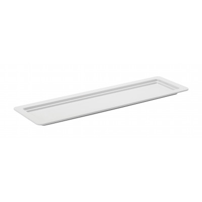 Utopia Melamine White Platters GN 2/4 - 0.5" (1.5cm) Deep