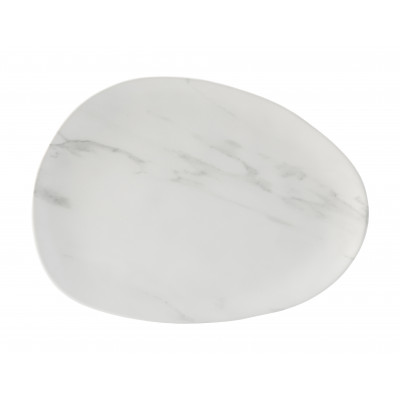 Utopia Pebble Platter 16 x 11.75" (41 x 30cm) - White