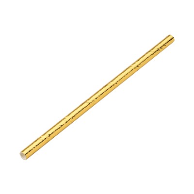 Utopia Paper Gold Cocktail Straw 5.5" (14cm) 5mm