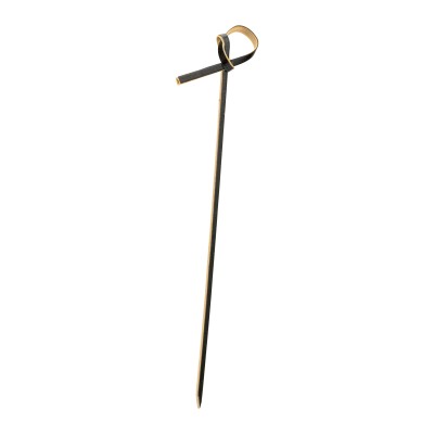 Utopia Bamboo Black Knotted Skewer 4.75" (12cm)