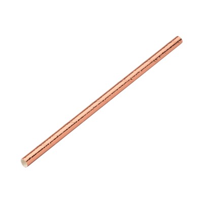 Utopia Paper Copper Cocktail Straw 5.5" (14cm) 5mm Bore