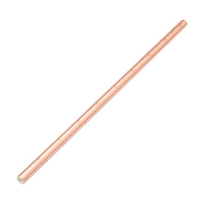 Utopia Paper Solid Copper Straw 8" (20cm)