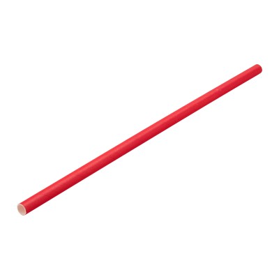 Utopia Paper Solid Red Straw 8" (20cm) Box of 250