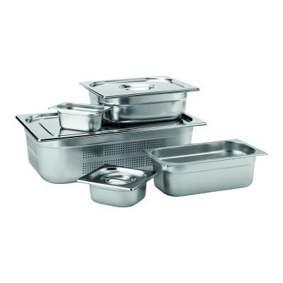 Utopia Stainless Steel GN 1/2 Handled Lid