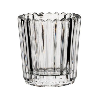 Utopia Large Ribbed Clear Nightlight Holder