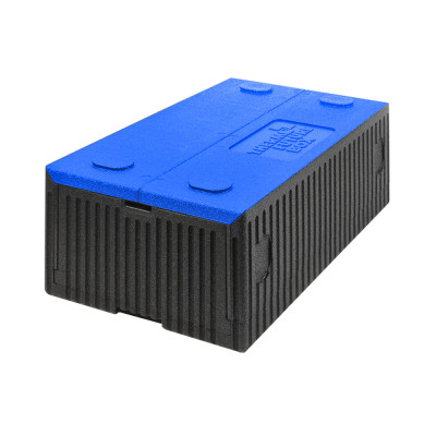 Thermo Future Box Faltbox GN 1/1, schwarz / blau 600x400 x100/231