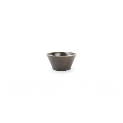 F2D Bowl 10xH5cm conical black Line