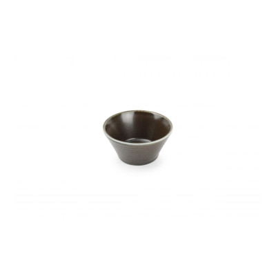 F2D Bowl 10xH5cm conical black Line