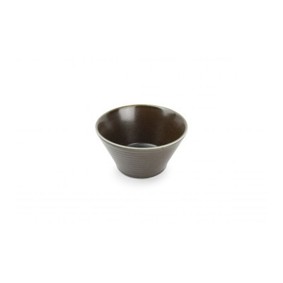 F2D Bowl 15xH8cm conical black Line