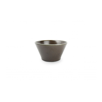 F2D Bowl 15xH8cm conical black Line