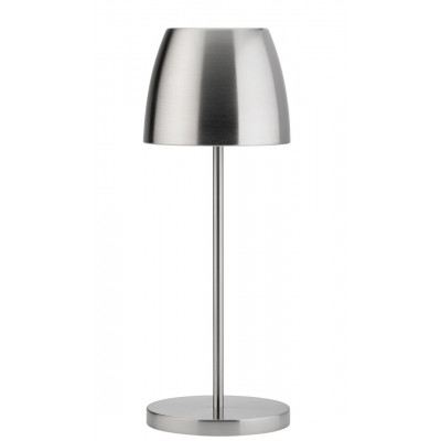 Utopia Montserrat LED Bezdrátová Lampička 30cm - Broušená Stříbrná