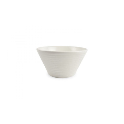 F2D Bowl 18xH9cm conical white Line
