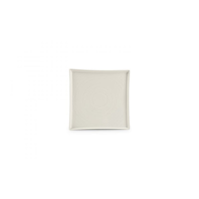 F2D Plate 20,5x20,5cm white Line