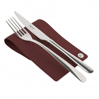 CUTLERY REST CHEF BURGUNDY-4 pcs. pack