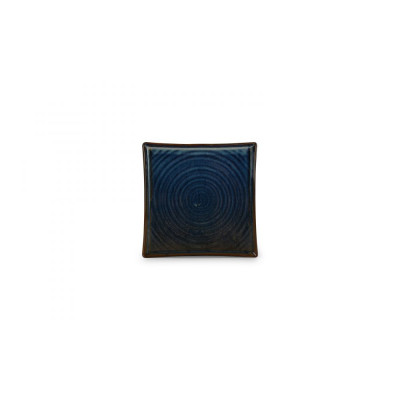 F2D Plate 20,5x20,5cm blue Line