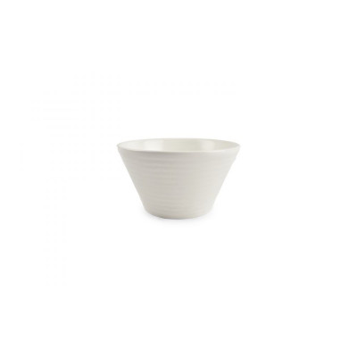 F2D Bowl 15xH8cm conical white Line
