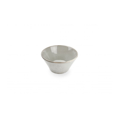 F2D Bowl 13xH6,5cm conical grey Line
