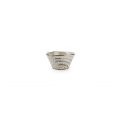 F2D Bowl 10xH5cm conical grey Line