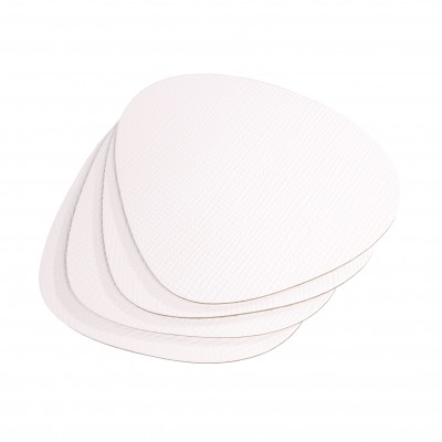 COASTERS 11x12 cm 4 pcs. pack CHEF WHITE