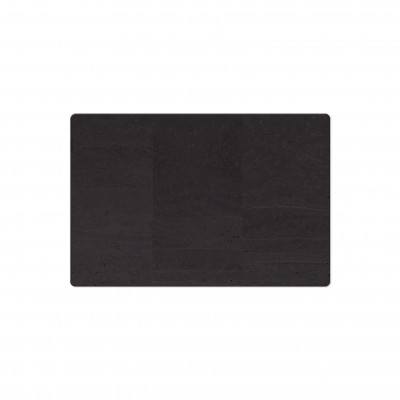 PLACEMATS 30x45 cm single piece CORK BLACK