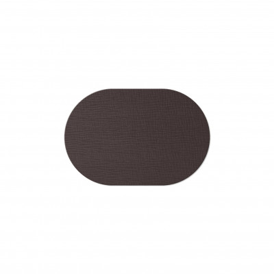OVAL PLACEMATS 20x30 cm single piece CHEF BROWN