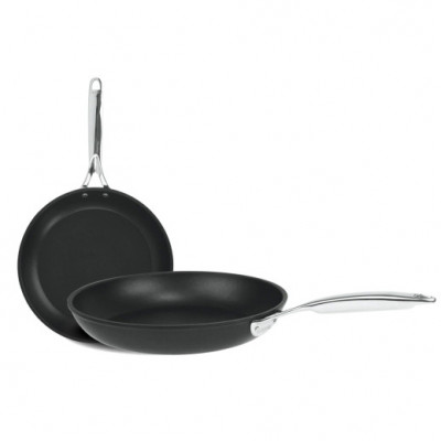 CASTEL PRO FIXED HANDLE ULTRALU EXCELISS 2 FRY PANS SET: P24CPFAE+P28CPFAE